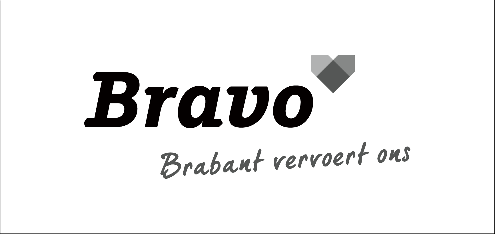 Bravo logo grijswaarden